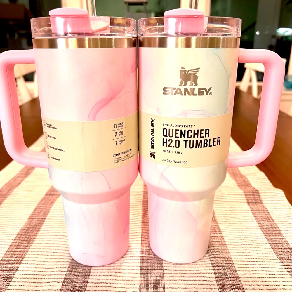 💟 NEW Stanley 40 oz WATERCOLOR TULLE H2.0 FlowState Quencher Tumbler Target 💟